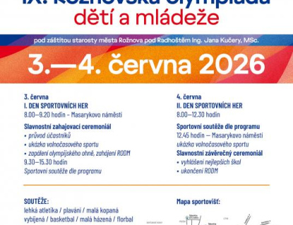 Rožnovská olympiáda dětí a mládeže se po osmi letech vrací