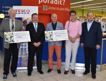 Charita Valašské Meziříčí u zákazníků Tesco bodovala