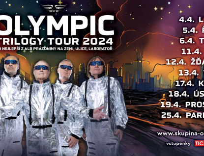 Legendární Olympic se na své Trilogy Tour 2024 zastaví i ve Vsetíně