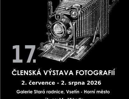 Členskou výstavu Fotoklubu Vsetín bude hostit Galerie Stará radnice
