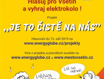 Město Vsetín se probojovalo do finále s projektem „ JE TO ČISTĚ NA NÁS“