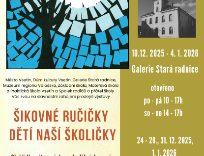 Výstava Šikovné ručičky dětí naší školičky opět přinese adventní atmosféru do Galerie Stará radnice