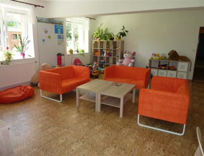 Interiér Azylového domu ve Vsetíně je útulnější