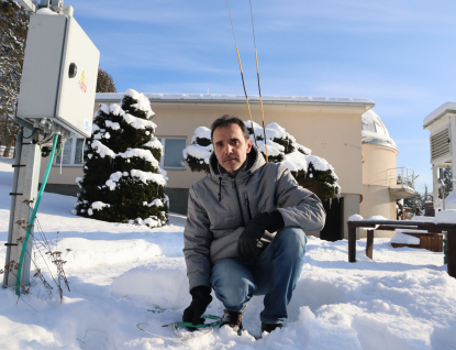 Valašsko potrápil krutý mráz. Hvězdárna Vsetín hlásí -20,8°C