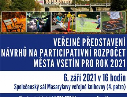 Participativní rozpočet „Vsetín podle nás“: Vybírat se bude z 10 navržených projektů