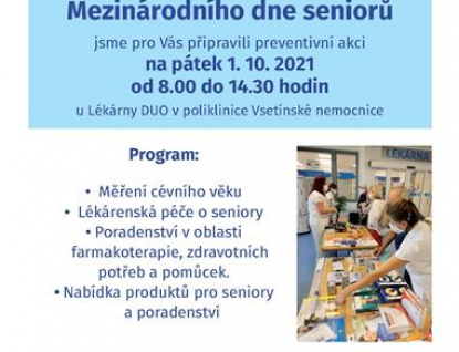 Preventivní akce u příležitosti Mezinárodního dne seniorů