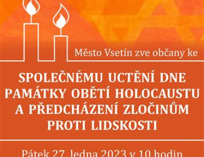 Vsetín uctí památku obětí holocaustu