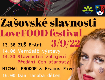 Zašovské slavnosti a Gastrofestival LoveFOOD první zářijovou sobotu