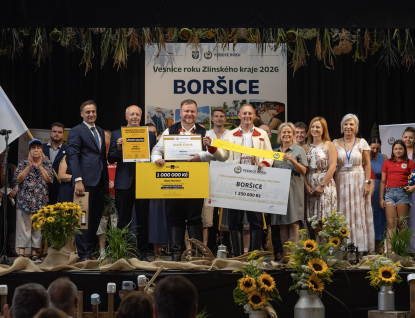 Boršice hostily slavnostní předání ocenění Vesnice roku Zlínského kraje