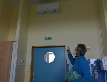 Oddělení ošetřovatelské péče v Uherskohradišťské nemocnici má novou klimatizaci