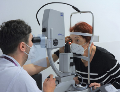 Oční oddělení využívá nové moderní přístroje