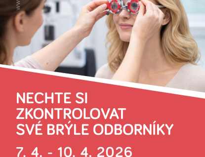 Nemocniční optika nabídne zdarma kontrolu zraku i drobný servis brýlí