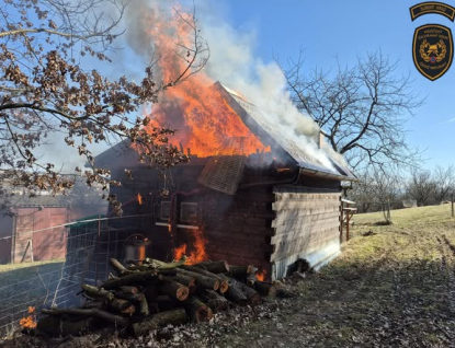 V Havřicích hořela chata
