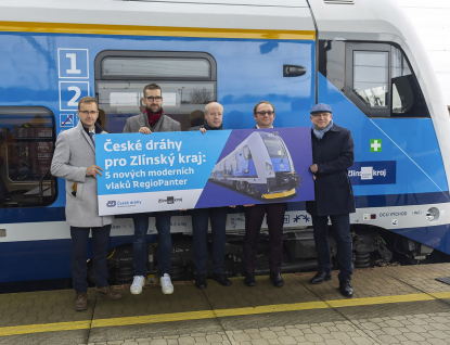 Zlínský kraj převzal pět nejnovějších RegioPanterů, jezdit budou na trati Přerov–Břeclav