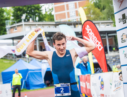 Supersprint ve Zlíně ovládli domácí triatlonisté Grebík a Křížková