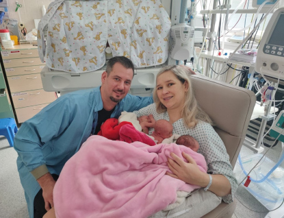 Ve zlínské porodnici se po dvou letech narodila trojčata