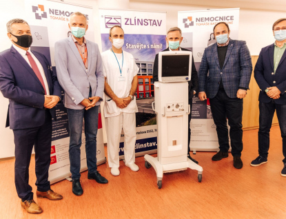 Nemocnice ve Zlíně dostala darem od společnosti ZLÍNSTAV špičkový plicní ventilátor