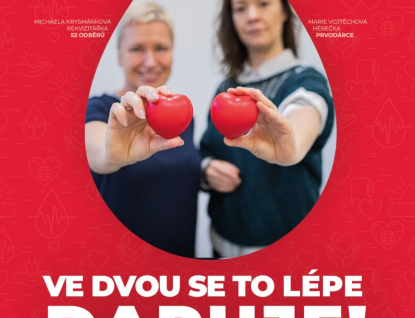 Zlínská nemocnice startuje kampaň na podporu dárcovství krve Ve dvou se to lépe daruje