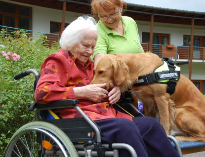 Klientům hospice Citadela a domova Konvikt pomáhají psi 