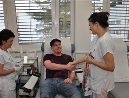 Vsetínská nemocnice: Pětistým dárcem krve je Vít Slováček