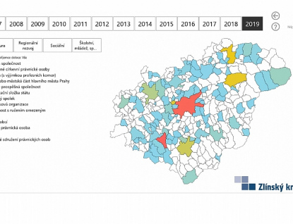 Rozklikávací rozpočet kraje i mapa dotací dostaly novou podobu