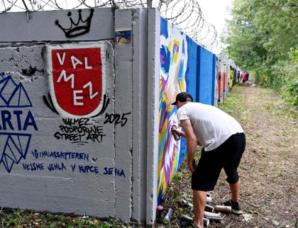 Valmez patřil streetartovým umělcům