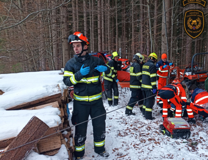 Dva úrazy při práci v lese. Jeden byl smrtelný