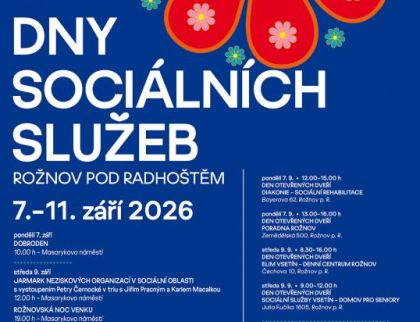 Rožnovské Dny sociálních služeb představí pomoc, která mění životy