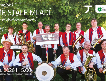 „Jsme stále mladí“ – koncert krojované dechové hudby Fryštácká Javořina