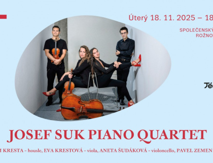 Koncert vážné hudby Josef Suk Piano Quartet ve Společenském domě
