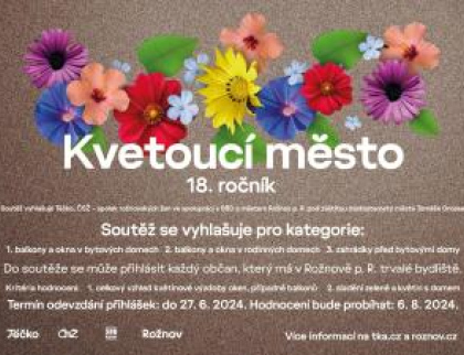 V Rožnově odstartoval další ročník soutěže Kvetoucí město