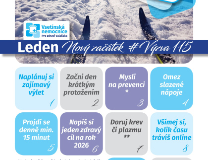 Výročí inspirovalo Vsetínskou nemocnici k Výzvě 115