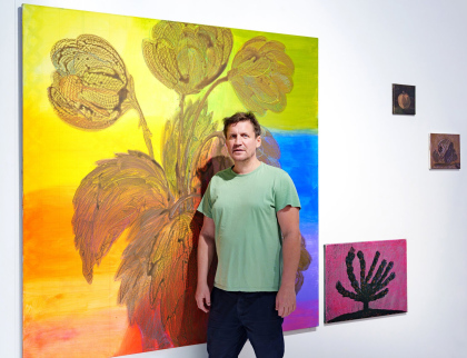 Malíř Ondřej Maleček představuje svou tvorbu ve zlínské krajské galerii