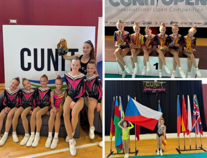 Otrokovickým gymnastkám se na krku blýskají zlaté medaile, na mezinárodních závodech nenašly přemožitele