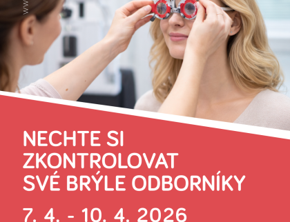 Nemocniční optika nabídne zdarma kontrolu zraku i drobný servis brýlí