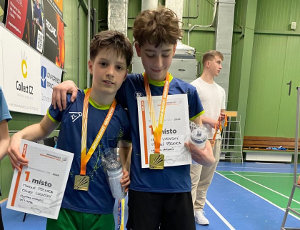 Pořádný cinkot medailí pro zlínské mladé badmintonisty
