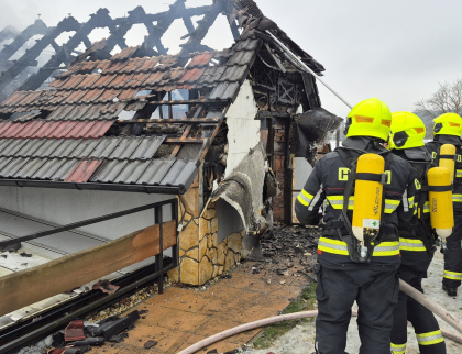 Při hašení hořícího domu komplikovali hasičům zásah psi 