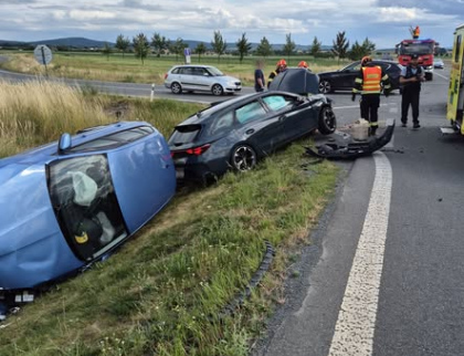 Ani nedělní odpoledne se neobešlo bez dopravních nehod
