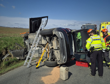 Po srážce skončili oba řidiči v nemocnici
