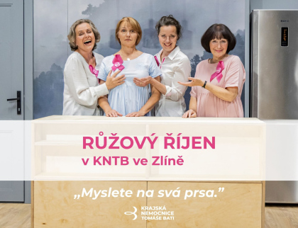 Růžový říjen opět podpoří prevenci i Komplexní onkologické centrum KNTB