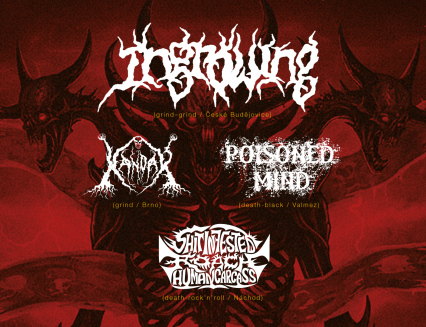 V M-klubu bude ze stěn padat omítka: Death Grind Core Session vol. XI