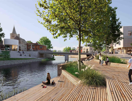 Začala stavba Meziříčské náplavky