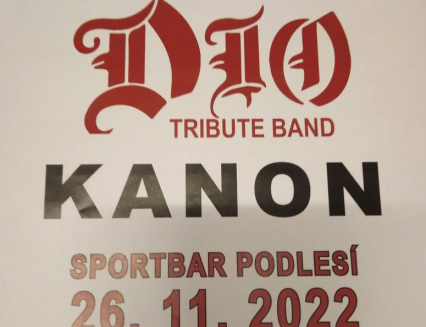 Sportbar v Podlesí: Koncert KANON + DIO Tribute Band 