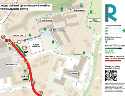 Od 9. března začne v okolí kulturního centra platit dočasná úprava dopravního režimu. Prioritou je bezpečnost chodců