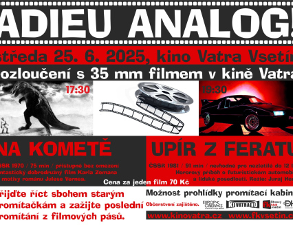 Adieu analog! Kino Vatra se rozloučí s 35mm filmem  