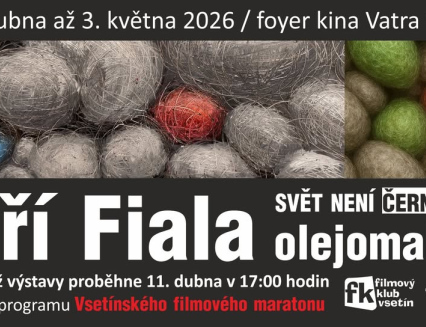 Do foyeru kina Vatra se po čtyřech letech vrací obrazy malíře Jiřího Fialy