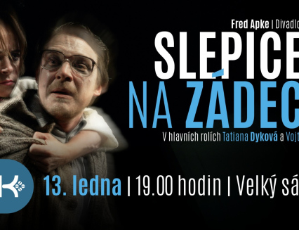 Manželé Dykovi poprvé společně na Vsetíně s groteskou Slepice na zádech