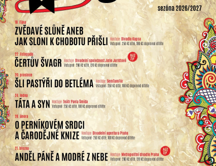Divadlo dětem nabídne sedm pohádek, muzikálů a příběhů pro malé i velké diváky