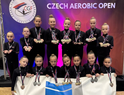 Otrokovice slaví: Gymnastky přivezly pět titulů mistryň ČR a uspěly i v evropské konkurenci