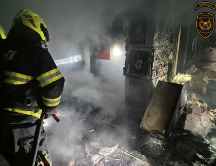 Požár RD v Ostrožské Nové Vsi způsobil škodu za 2 miliony